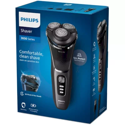 Električni brivnik za mokro in suho britje Philips S3343/13